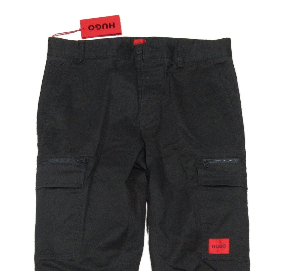 Hugo Boss Red Label Men's Black Glian224W 50474557 Slim Fit Cargo Pants - Main Image