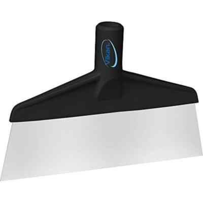Vikan 29109 Stainless Steel Floor Scraper, Black 7'' Blade Lg x 6-1/8''
