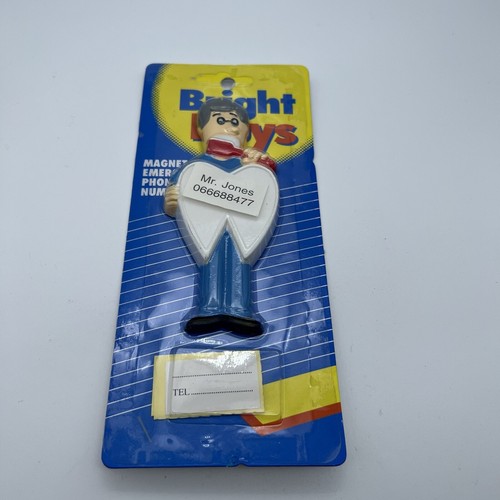 Vintage Bright Buys Refrigerator Magnets (Dentist ) Emergency Phone Number New - Picture 2 of 5