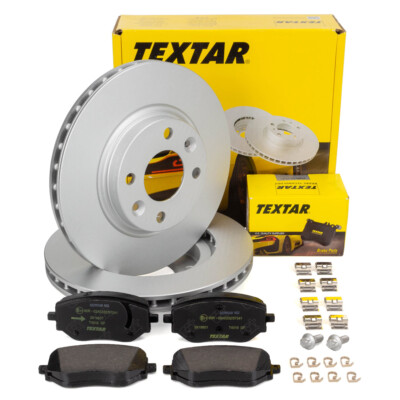 TEXTAR Bremsscheiben Ø 258mm + Bremsbeläge für RENAULT CLIO V 16/17 Zoll vorne