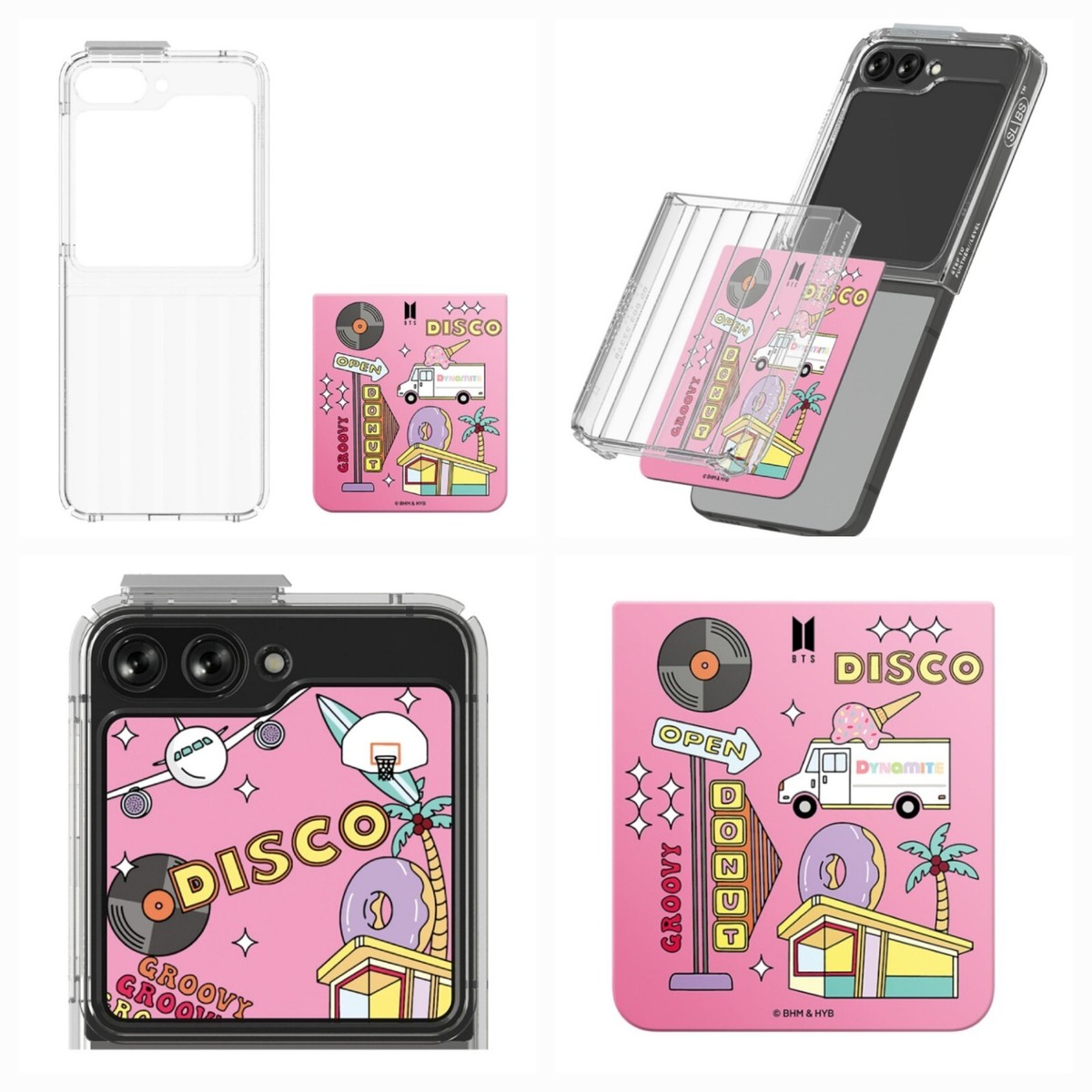 BTS x Samsung Flip Suit Case w/INTERCHANGEABLE Card For