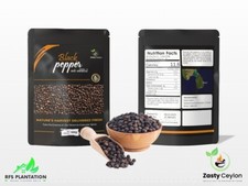 Organic Fresh Ceylon Black Peppercorns 100g - Direct from Farm, Rich Aroma Spice