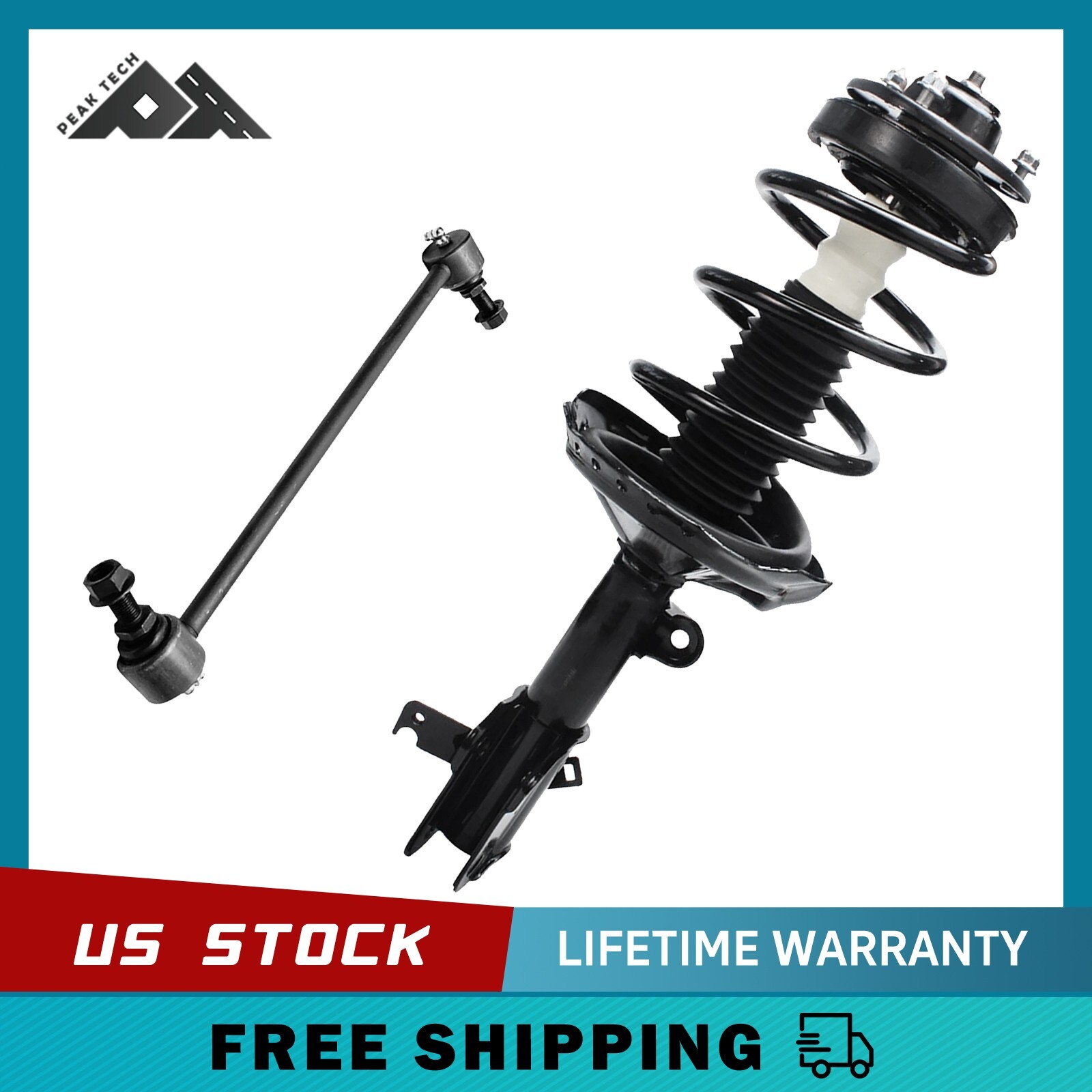 1+1 Front Left Side Strut + Sway Bar Kit for 2005 - 2007 Honda Odyssey
