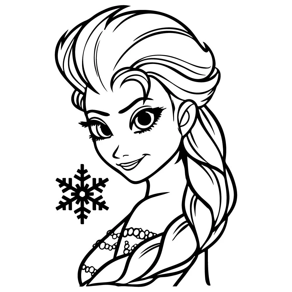 Disney Frozen Clip Art Black And White
