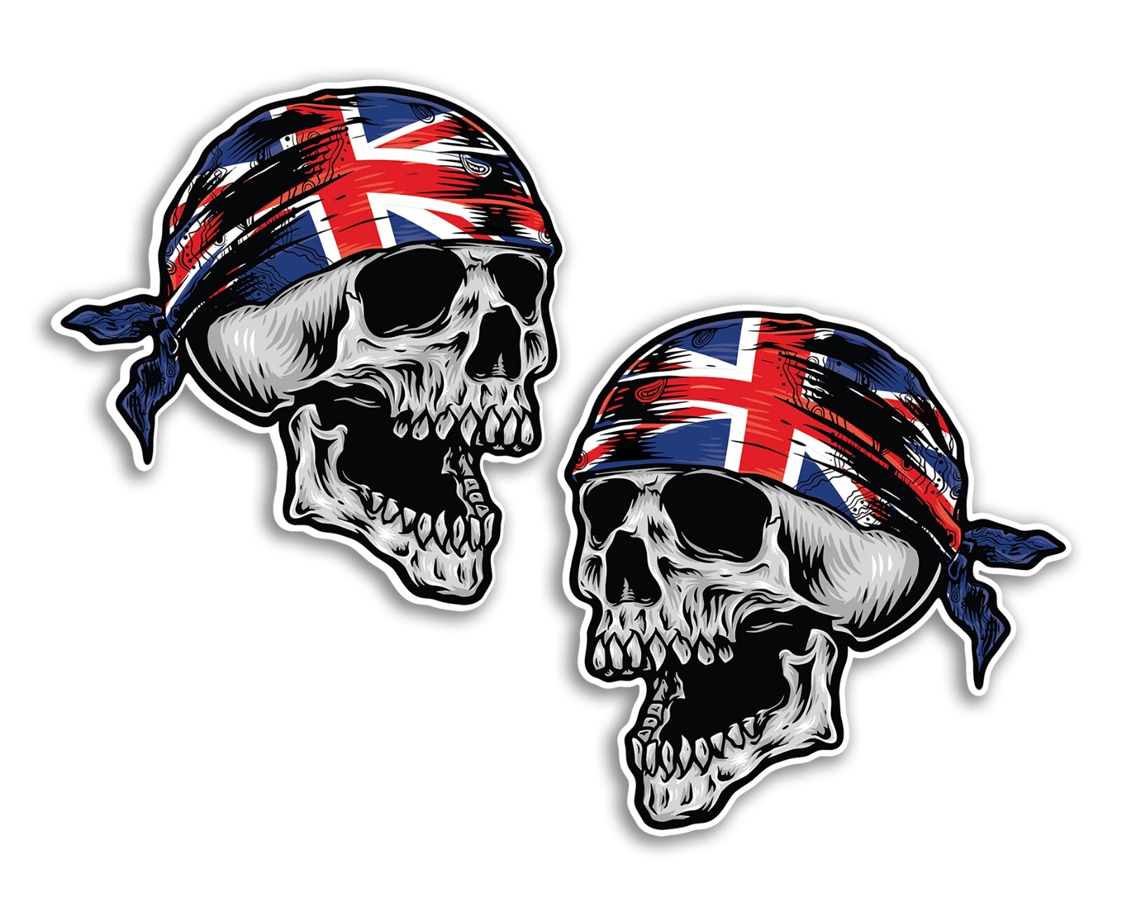 2 x 15cm Palestine England Flag Vinyl Stickers - St George Cross Sticker #83655 - Image 2
