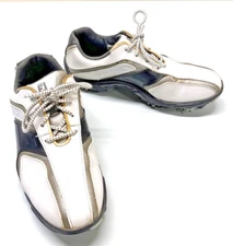 FootJoy FJ Boys Junior Golf Shoes Size 5M Youth #45017 Soft-spike Blk Gray White