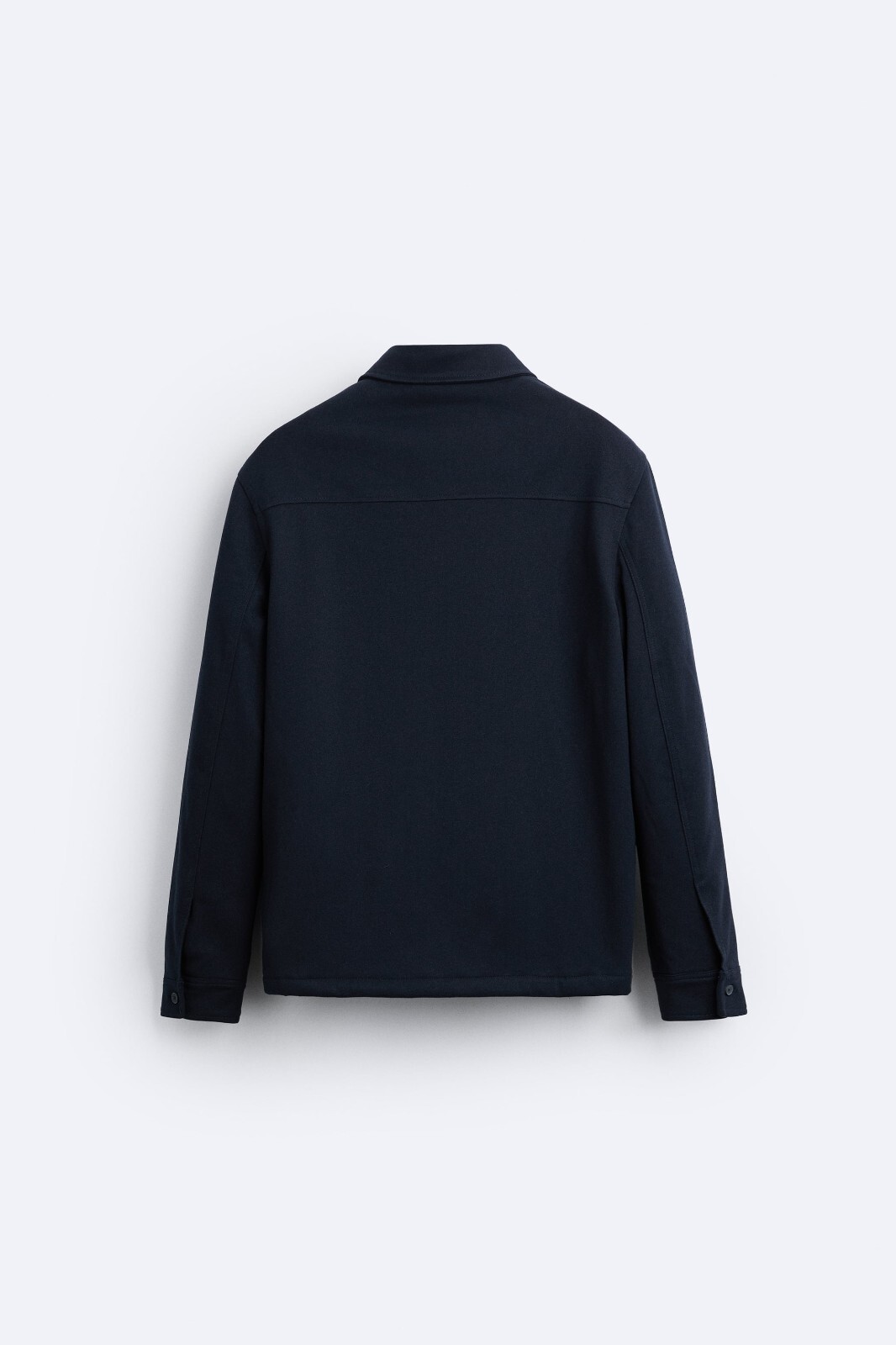 New Zara Soft Pocket Padded Overshirt S 4432/471 Navy shacket 