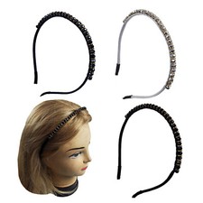 Thin Headband w/Gold Beads Women Girls Metal Hairband Stylish Headband