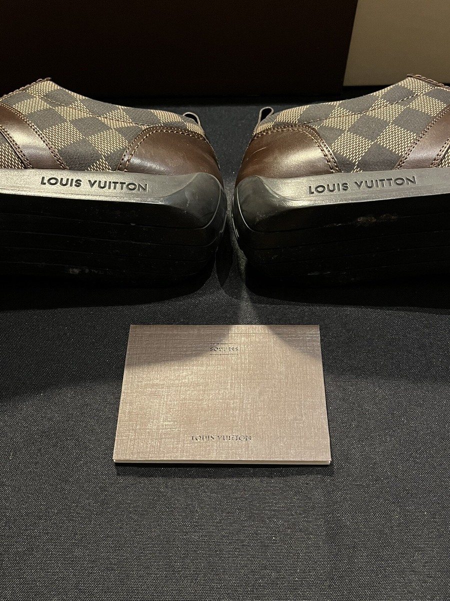 LOUIS VUITTON MONOGRAM CHECKERED SHOES SNEAKERS 8.5 FITS SIZE 9.5 42.5  AUTHENTIC