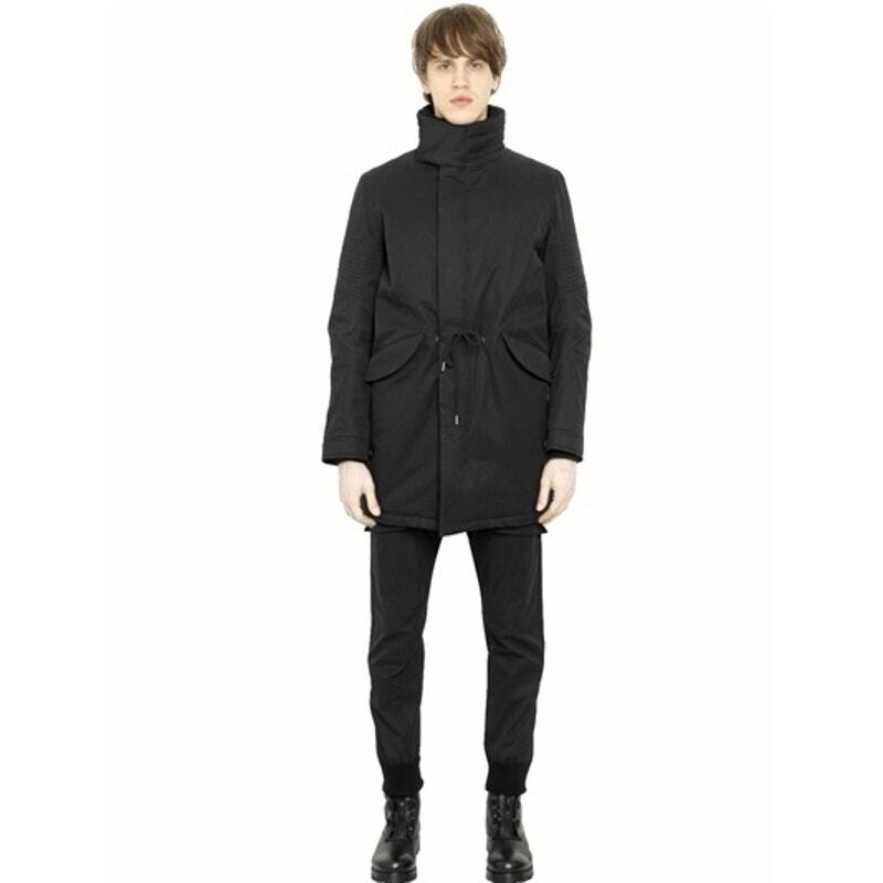 Helmut Lang Men Jacket Black XL Mid-Length Winter Coat Cargo Helmut Lang Men Jacket Black XL Mid-Length Winter Coat Cargo