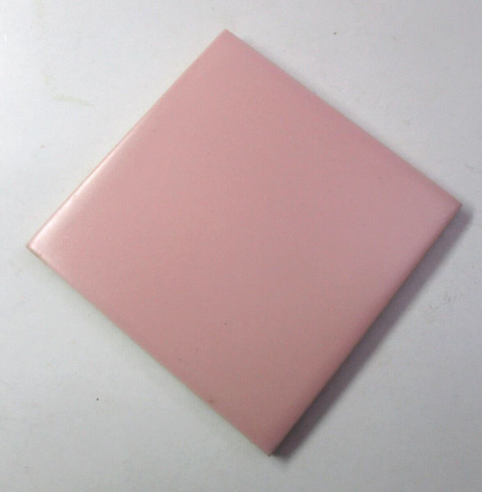 1 Керамическая плитка Robertson США матовый розовый 4-5/16» квадратный 1950-х ретро винтажный MCM - Изображение 3 из 4