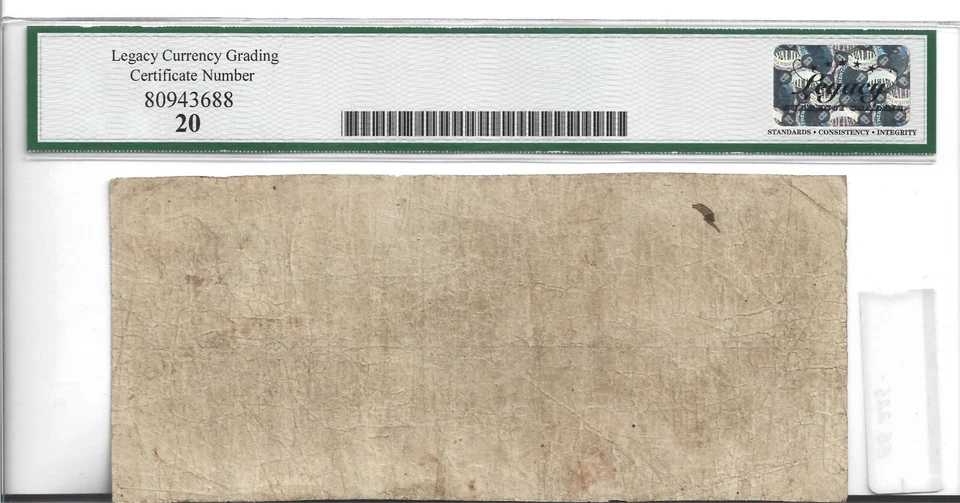 1862 CONFEDERATE T-42 NOTE LEGACY VF20 SCARCER PLATE 3 - Image 2 of 4
