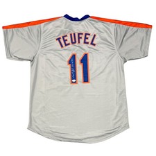 Tim Teufel Signed New York Mets Custom Jersey w/ 86 WSC JSA Witness COA