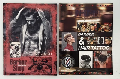 Barber & Hair Tattoo Magazines x 2 Old School Classics & Cool Designs - image 1 of 4