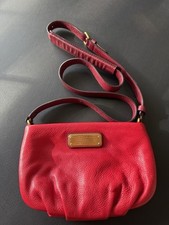 Marc by Marc Jacobs Classic Q Percy Red Leather Crossbody Bag   Gold Hardware