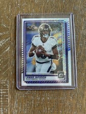 2025 Optic White Sparkle Lamar Jackson #80 SSP Ravens
