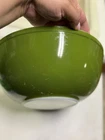 VTG Pyrex #404 Large 4 Qt Mixing Nesting Bowl Avocado Green Verde  10.25"