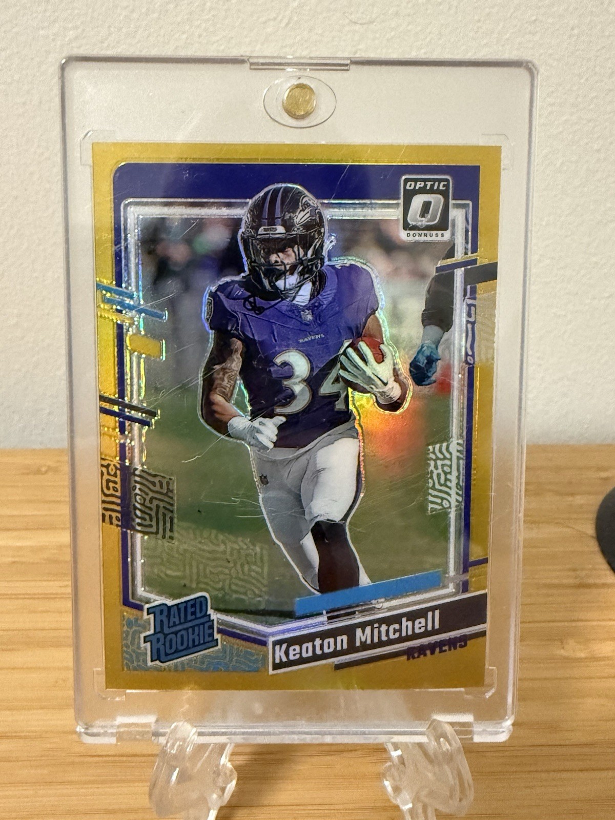 2023 Panini Optic Donruss Keaton Mitchell GOLD /10 Rookie No. 207
