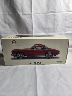 Autoart Chevrolet Corvette C2 Convertible 1962 Red 118 Opening Diecast G3D