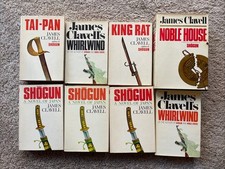 James Clavell Shogun Lot of BCE Hardbacks VTG Noble House Whirl Wind Tai-Pan
