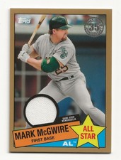 2020 Mark McGwire Gold /50 Topps 1985 Topps 35th Anniversary All-Stars 85ASR-MM