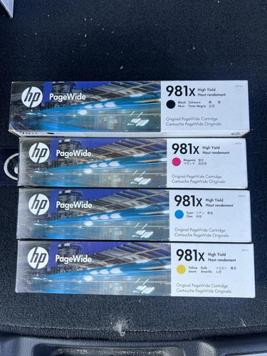 BAGAIN BRAND FULL SET HP981X INK CARTRIDGES - 第 1/1 張圖片