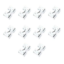 10-Pcs Steel Galvanized Double Rope Fastening Clips for 8mm-12mm Rope