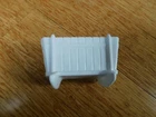 INDIANA GLASS Co. White Milk Glass BABY CRADLE/PLANTER Vintage 5" x 2 3/4"