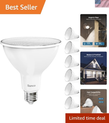 #ad Sunco 6 Pack Outdoor LED Flood Home Residential Patio Driveway Light Waterpr... $54.39