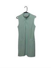 IBKUL Checkered Gingham Dress S Blue UPF 50+ Sleeveless Golf Tennis Pickleball