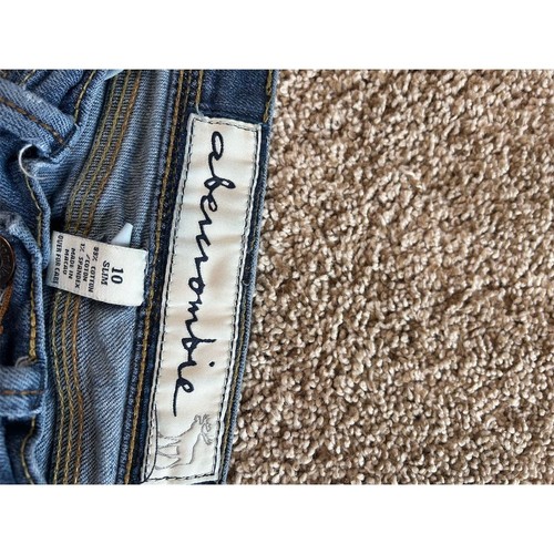 Abercrombie Girls Bootcut Blue Jeans Size 10 Medium Wash Slim Fit - Picture 3 of 5