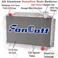 4 Row Aluminum Radiator Fits 1955-1960 57 Chevy Corvette 3.8L 4.3L 4.6L Manual