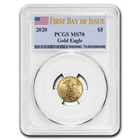 2020 1/10 oz American Gold Eagle MS-70 PCGS (First Day of Issue)