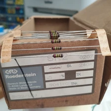 ROE SK2 VINTAGE 240K 5% 1/4W CARBON RESISTORS MARSHALL AMP EQ PIHER QUALty!50PCS