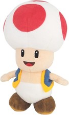 Sanei Super Mario All Star Collection 7.5' Toad Plush, Small Parallel Impo