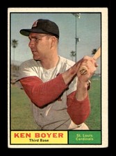 1961 Topps #375 Ken Boyer Cardinals VG-EX+ *m7
