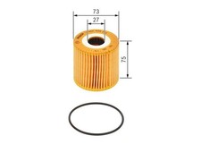 BOSCH 1 457 429 284 Ölfilter P9284 Ø 73mm Höhe 75mm Filter Inspektion