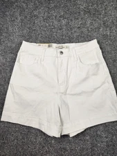 RM by Rebecca Minkoff Women's High Rise 90's Short Relaxed Fit White Size 8 NWT