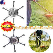 Steel Wire Grass Trimmer Head Tool Kit Lawn Mower Weeding Head Brush Cutter