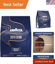 Kosher Certified Super Crema Whole Bean Coffee - 22 oz Medium Espresso Blend