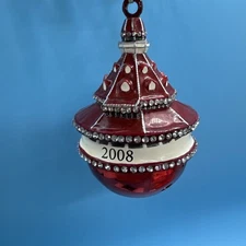 Rare 2008 Hotel Del Coronado Annual Ornament Real Bell Metal 120th Anniversary