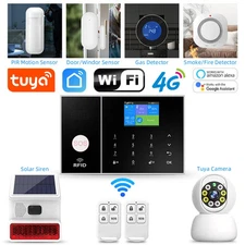 LOT Wireless Home Alarms System Phone 4G Wifi Residential Alarms Tuya Smart Home