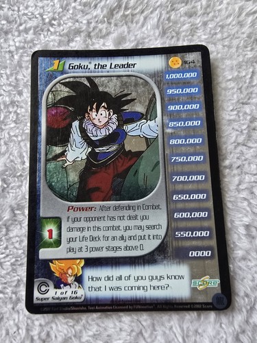DBZ Dragon Ball Z FOIL Goku, the Leader 164 CCG Limited Trunks Saga HP Reforged