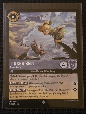 Disney Lorcana - Tinker Bell Giant Fairy - The First Chapter, #193/204 NM