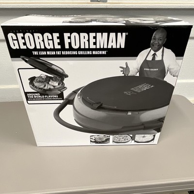 George Foreman 360 Contact Grill Non-Stick Electric 120V Black GRP106QPGRQ