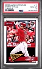 2018 Panini Chronicles Shohei Ohtani Classics #13 PSA 10 GEM MINT RC ROOKIE