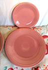 2 Homer Laughlin Fiesta Rose Pink 10.5" Dinner Plates 7.25" Bread Salad Dessert — photo 4