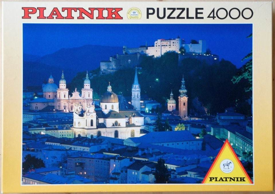 Neu! Piatnik Puzzle 4000 Teile Salzburg bei Nacht absolut Rar Sammlerstück! - Bild 1 von 1