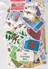 Guernsey - 100 Different Mint Stamps