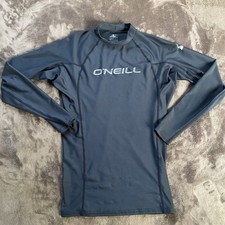 O'Neill Shirt Mens L Black Long Sleeve UV 50 Performance Rash Guard Surf Swim